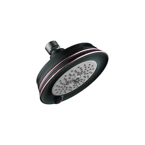 Croma C 100 3-Spray Patterns 2.5 GPM 5.25 in. Wall Mount Fixed Showerhead in Rubbed Bronze