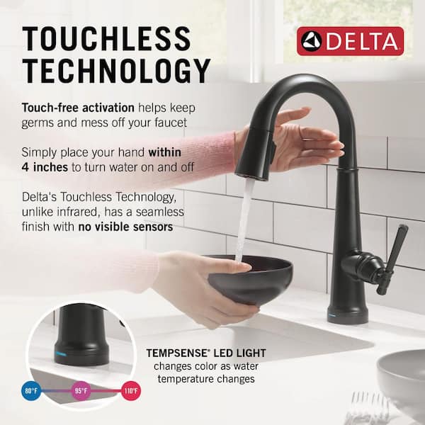 Delta Emmeline Touch2O with Touchless Technology Single Handle Bar