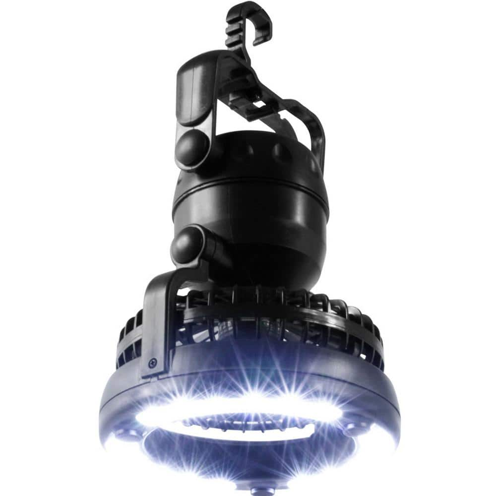 Wakeman Outdoors 2-in-1 Portable LED Camping Lantern with Ceiling Fan  W470050 - The Home Depot