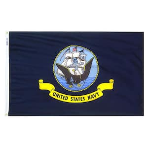 2 ft. x 3 ft. Nylon U.S. Navy Armed Forces Flag