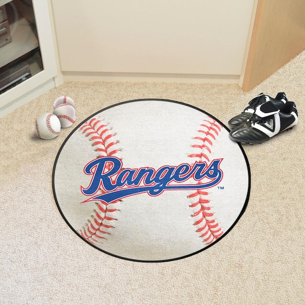 MLB 12 inch Baseball Shaped Sign Texas Rangers