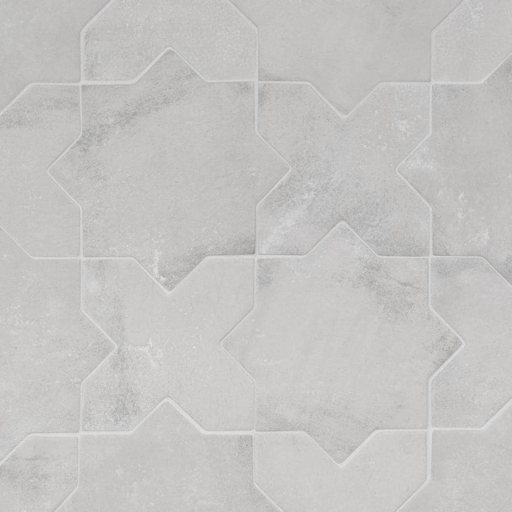 Noto Star-Crossed Gray Matte Porcelain Tile 6" x 6"