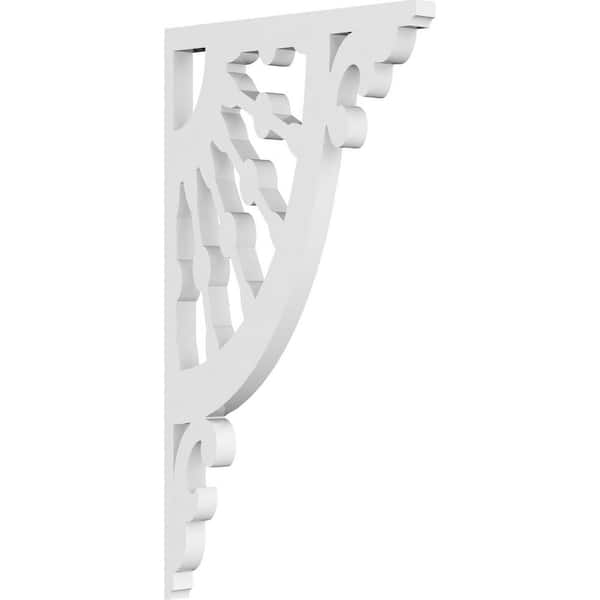 Ekena Millwork 5/8 in. W x 10 in. H x 10 in. D PVC Florence Bracket
