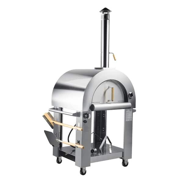 Koolmore 32 in. Wood and Gas Fired Outdoor Pizza Oven in