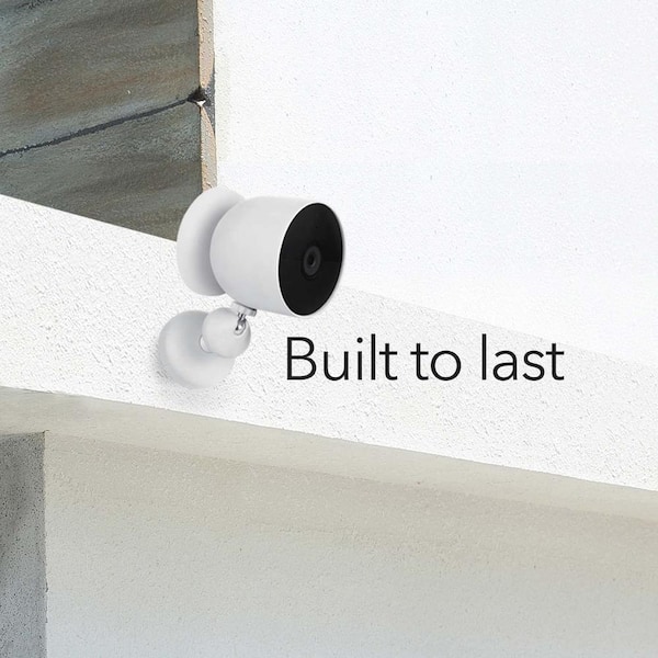 Install fashion nest cam outdoor through wall