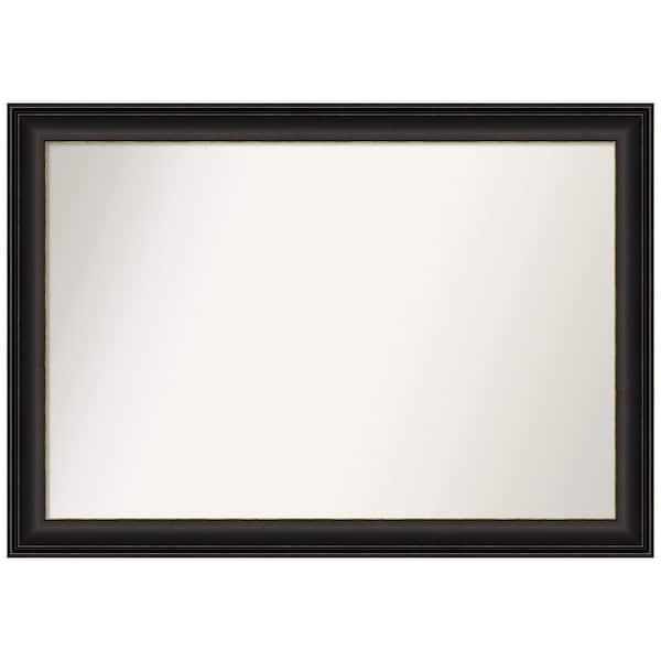 Amanti Art Trio Oil Rubbed Bronze 40.5 in. W x 28.5 in. H Rectangle Non-Beveled Framed Wall Mirror in Bronze