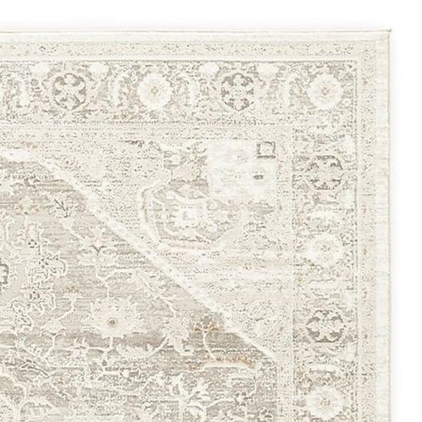 Wei Ivory, Gray and Tan 8 ft. x 10 ft. Geometric Area Rug