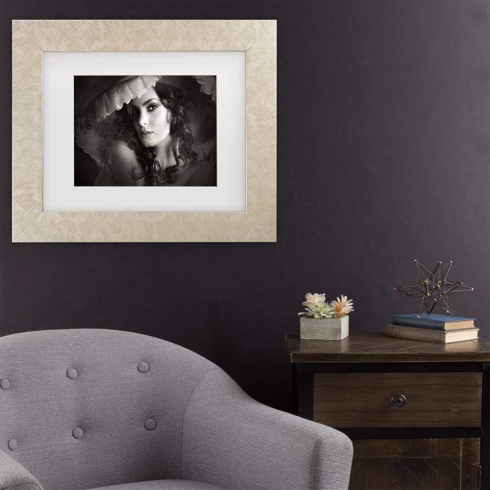 Adela Lia Sanziana Champagne Framed Canvas Wall Art