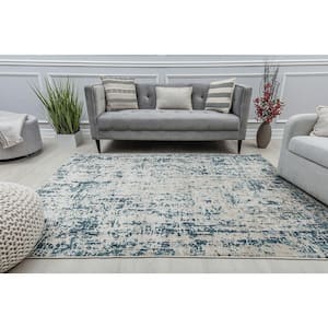 Cora Northern Air Blue Transitional Vintage 5 ft. x 7 ft. Area Rug