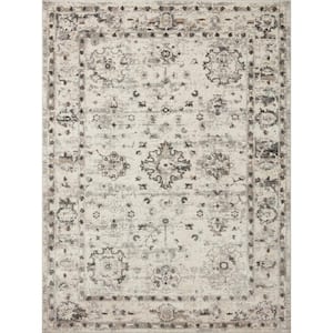 Estelle Ivory/Stone 2 ft. x 3 ft. Oriental Area Rug