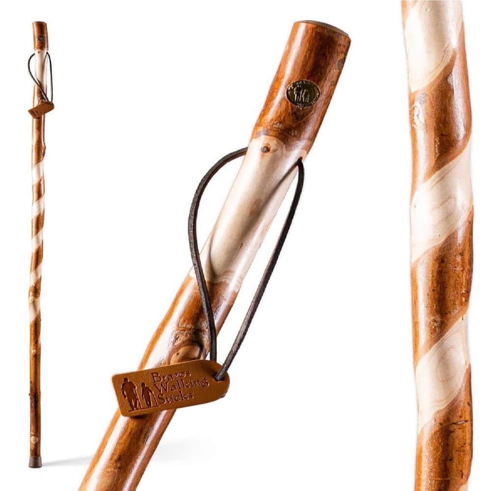 BZ- 55 Twisted American Hardwood Walking Stick 602-3000-1391 - The
