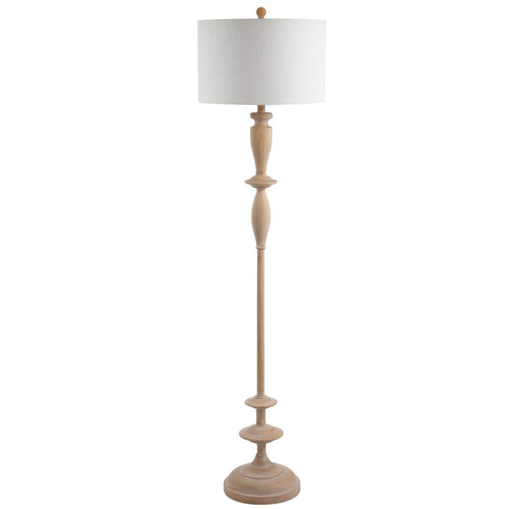 Aldrin Traditional Arc 63.5" White Resin LED Floor Lamp