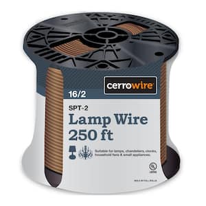 250 ft. 16/2 Brown Stranded Copper Lamp Wire