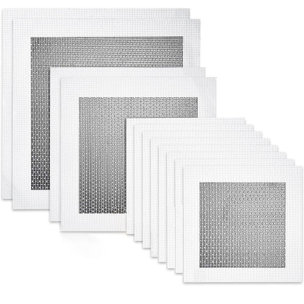 Wellco 4/6/8 in. Self-Adhesive Aluminum Wall Repair Patch Kit Drywall ...