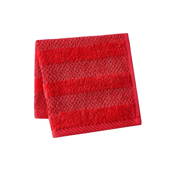 6pk Quick Dry Bath Towel Set Crimson - Cannon