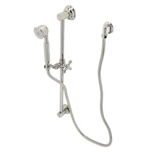 Made to Match Single-Handle 1-Spray Shower Combo in Polished Nickel with Slide Bar