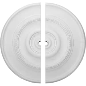 30 in. x 1-1/2 in. x 2-1/4 in. Dylar Urethane Ceiling Medallion, 2-Piece (Fits Canopies up to 6-1/4 in.)