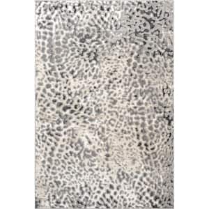 Taisha Cheetah Print Beige 5 ft. x 8 ft. Area Rug