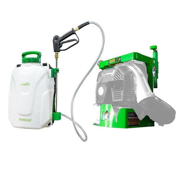 Electric Backpack Sprayer and Backpack Leaf Blower Rack QA101 + BPS100