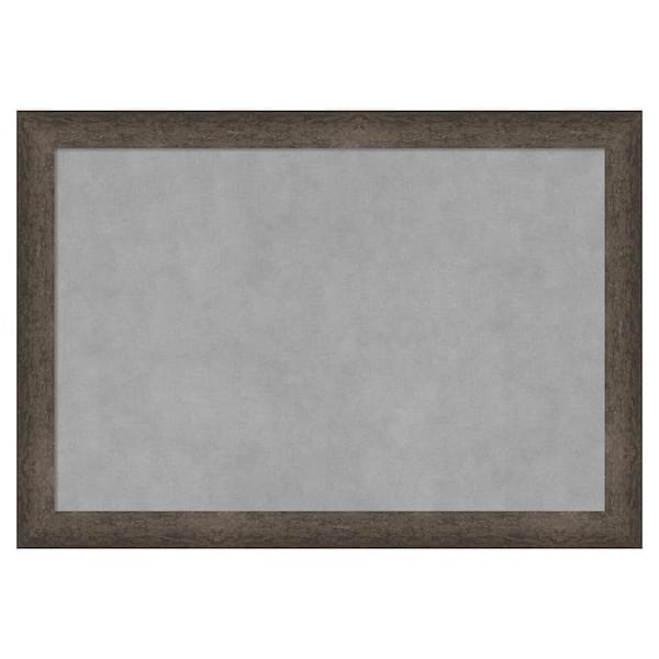Amanti Art Dappled Light Bronze Narrow 27 in. x 19 in. Framed Magnetic Board