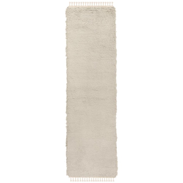 SAFAVIEH Casablanca Gray 2 ft. x 8 ft. Solid Runner Rug