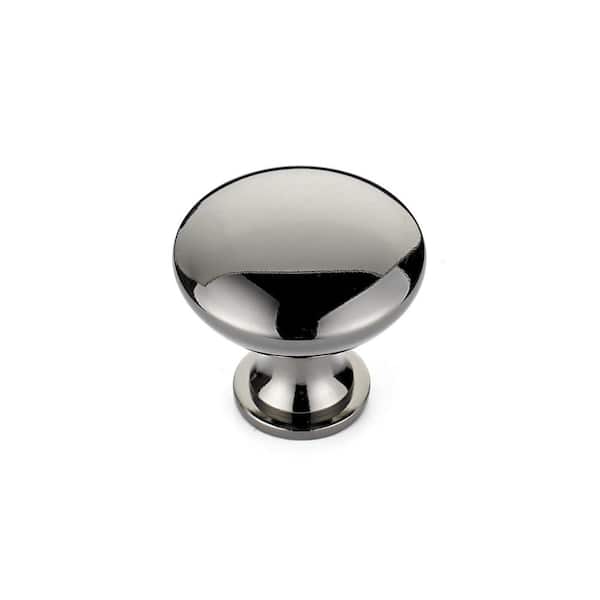 Richelieu Hardware Copperfield Collection 1-3/16 in. (30 mm) Black Nickel Functional Cabinet Knob
