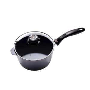 Classic Series 3.2 qt. Cast Aluminum Nonstick Sauce Pan in Gray with Glass Lid