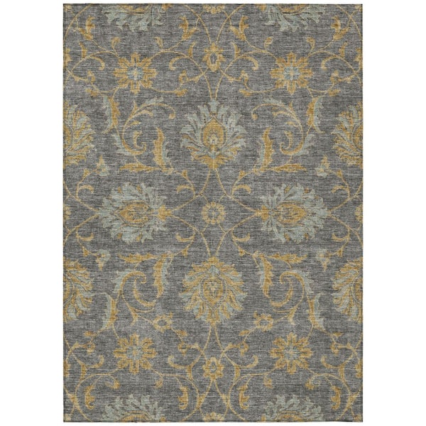 Chantille Machine Washable Indoor/Outdoor Abstract ACN2966 Gray 10 ft. x 14 ft. Area Rug