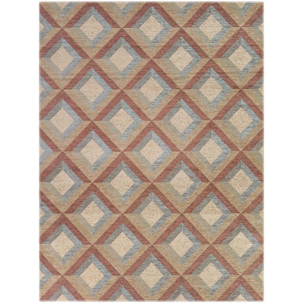 Eloise 5 ft. x 7 ft. Pink/Blue Area Rug