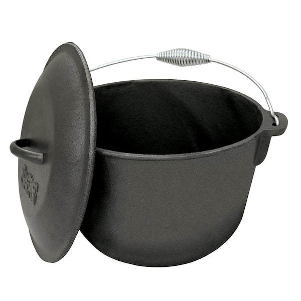 Bayou Classic 8 qt. Pres-Seasoned Cast Iron Dutch Oven with Lid 7460 - The  Home Depot