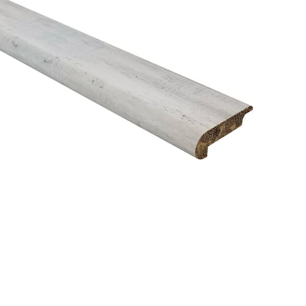 Unbranded Strand Woven Bamboo Bay Point 0.438 in. T x 2.17 in. W x 72 in. L Bamboo Overlap Stair Nose Molding