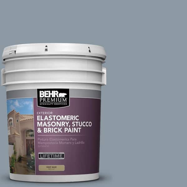 BEHR PREMIUM 5 gal. #N490-4 Teton Blue Elastomeric Masonry