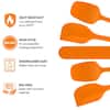 JASHII Orange Silicone Kitchen Utensils Set Orange Rubber Spatulas with  Wooden Handle, Silicone Cook…See more JASHII Orange Silicone Kitchen  Utensils