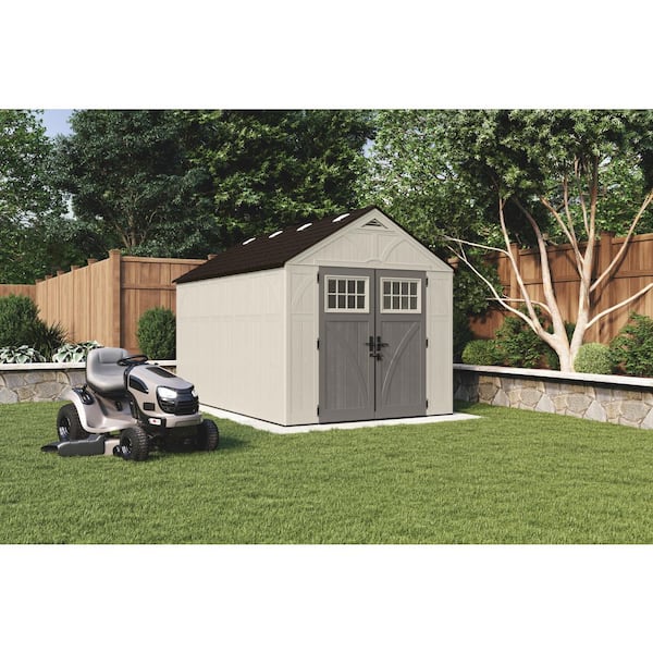 Suncast Tremont 8 ft. W x 13 ft. D Plastic Resin Storage Shed with