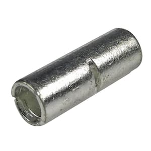 Brazed Non- Insulated Butt Connectors, Wire Range: #6 AWG (25-Pack)