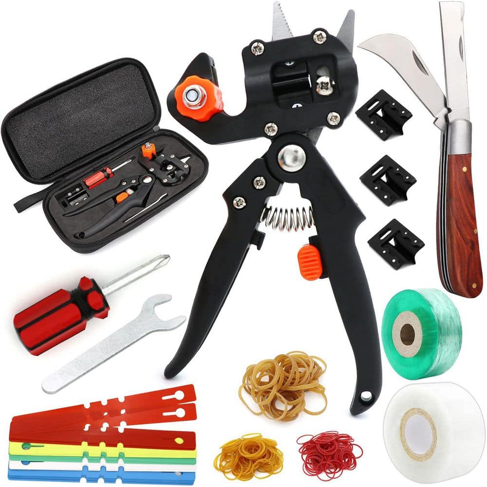 97-Piece Garden Tool Set 2 in 1 Pruning Tools w/ Grafting Knife Replacement Blades Grafting Tapes Rubber Bands & Labels price history on PriceWatchPro