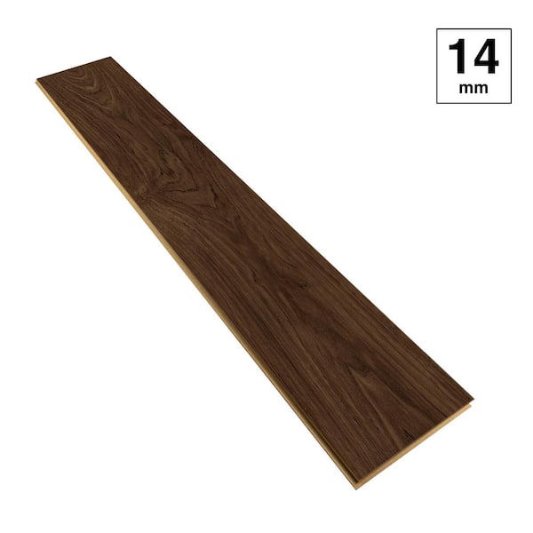 Lifeproof Cypress Creek Walnut 14mm T x 8 in. W Waterproof Laminate Wood Flooring (13.28 sq. ft./case)
