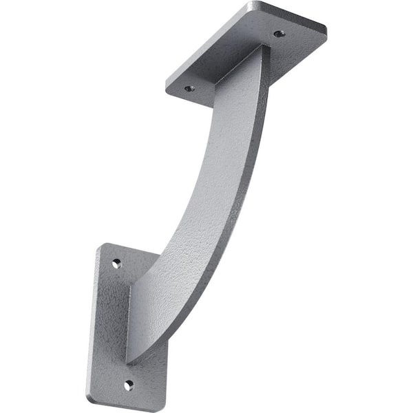 Ekena Millwork 2 in. x 7 in. x 7 in. Steel Hammered Light Blue Bradford Bracket