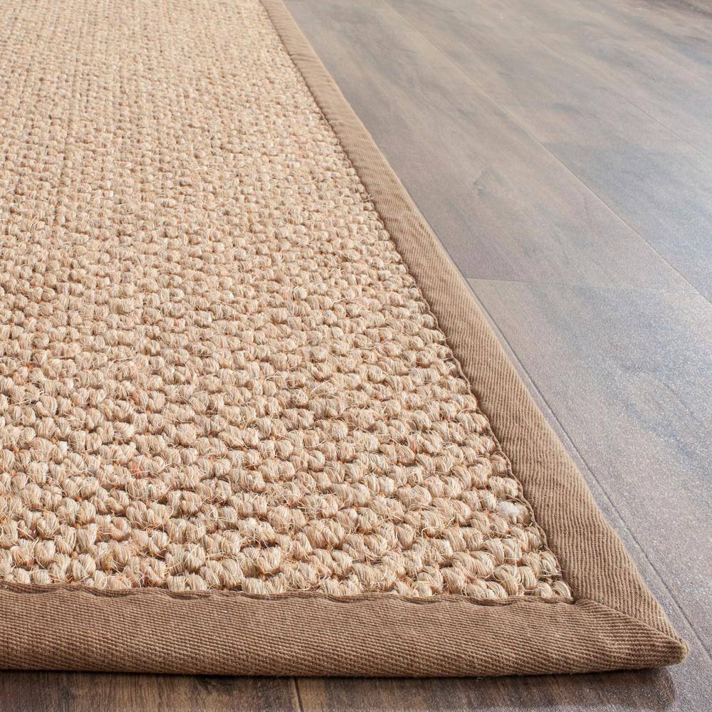 Natural Fiber 5' x 8' Sisal Area Rug with Border