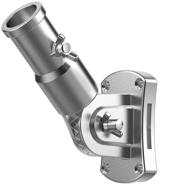 T304 Series 1 in. Adjustable Stainless Steel Flag Pole Bracket Heavy Duty Holder Rust Free Wind Resistant