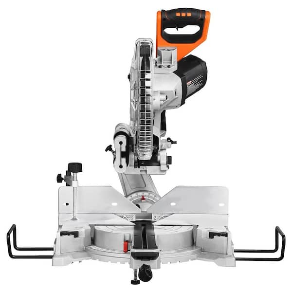 Sliding Compound Miter Saw, 12-In. Blade, 60-Tooth, Corded Double Bevel Sliding Miter Saw Stand, 15 Amp Motor