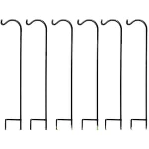 37 in. Ashman Metal Shepherds Hook for Outdoor Garden (6-Pack)