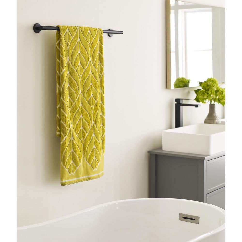 Matte Black Stainless Steel 24-inch Wall Mounted Towel Bar