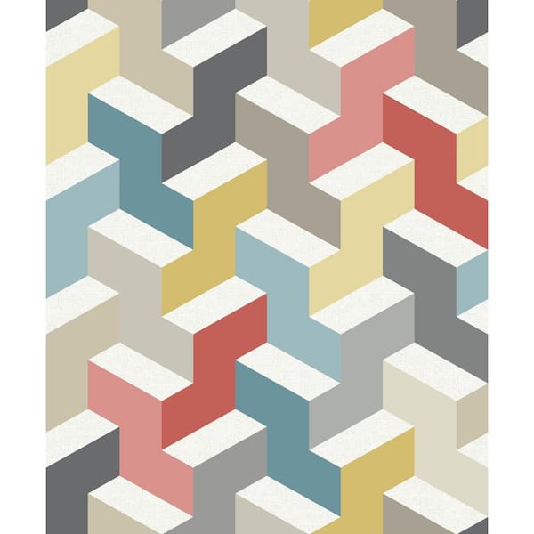York Wallcoverings The Right Angle Paper Strippable Roll (Covers 57.2 sq. ft.)