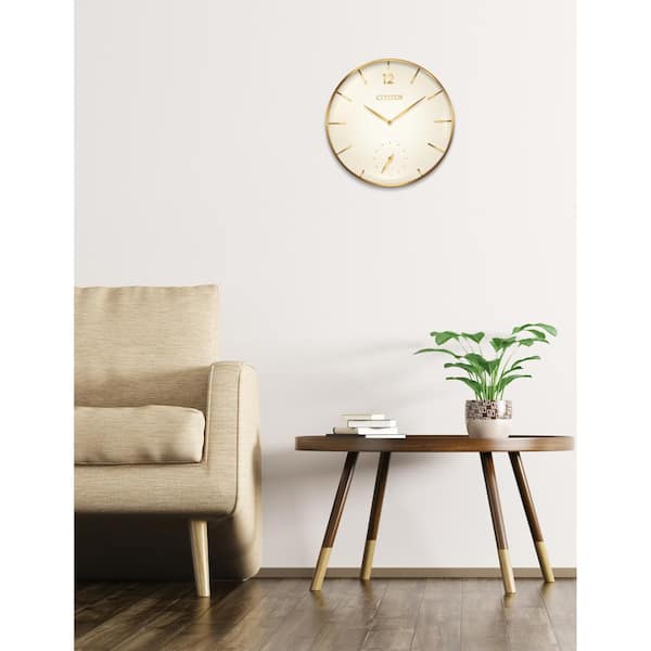 A & B Home Benjamin Gold Analog Clock 76673-GOLD - The Home Depot