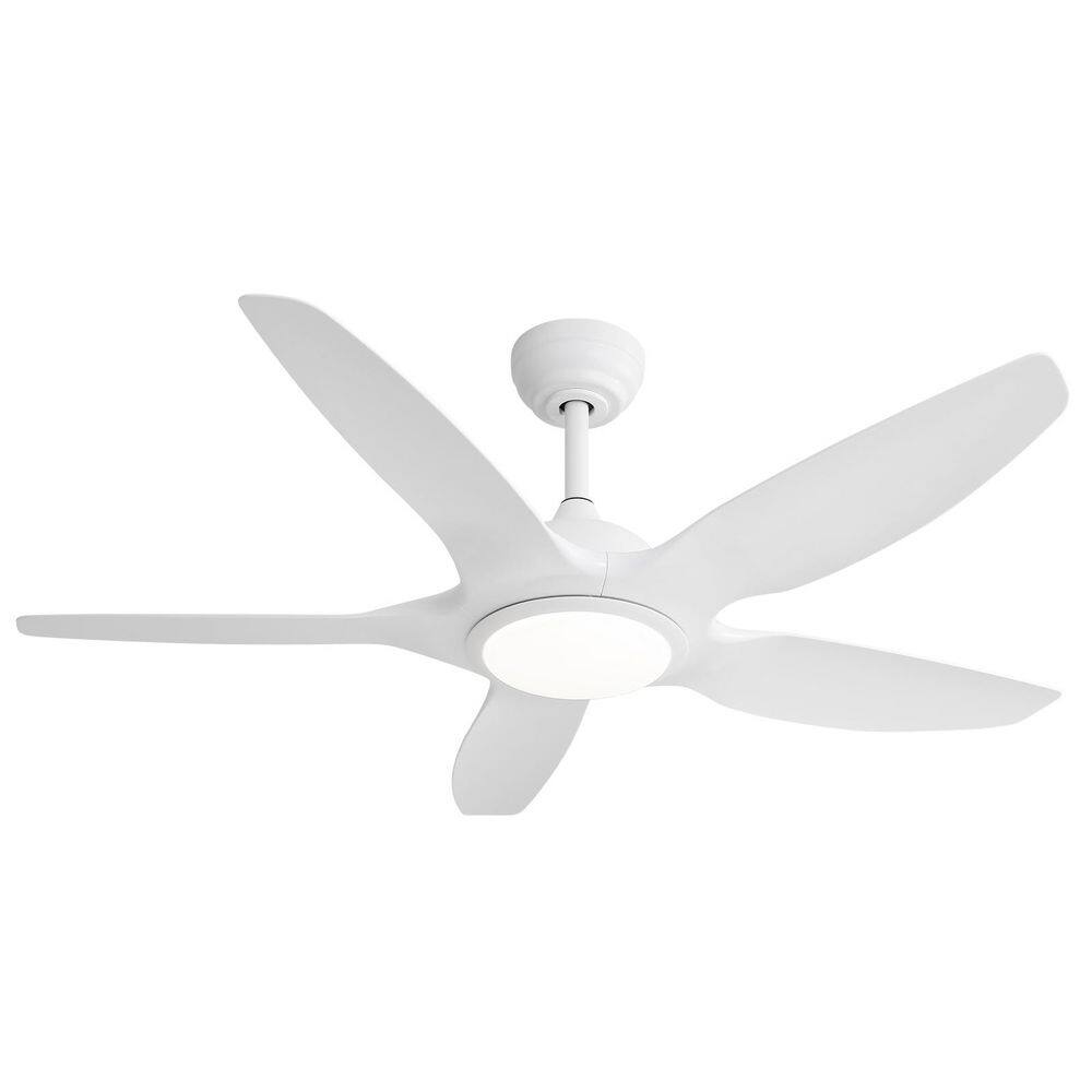 42 in. Indoor Standard Downrod Mount White Ceiling Fan with Light, Remote Control and Tool-Free Blade Installation price history on PriceWatchPro