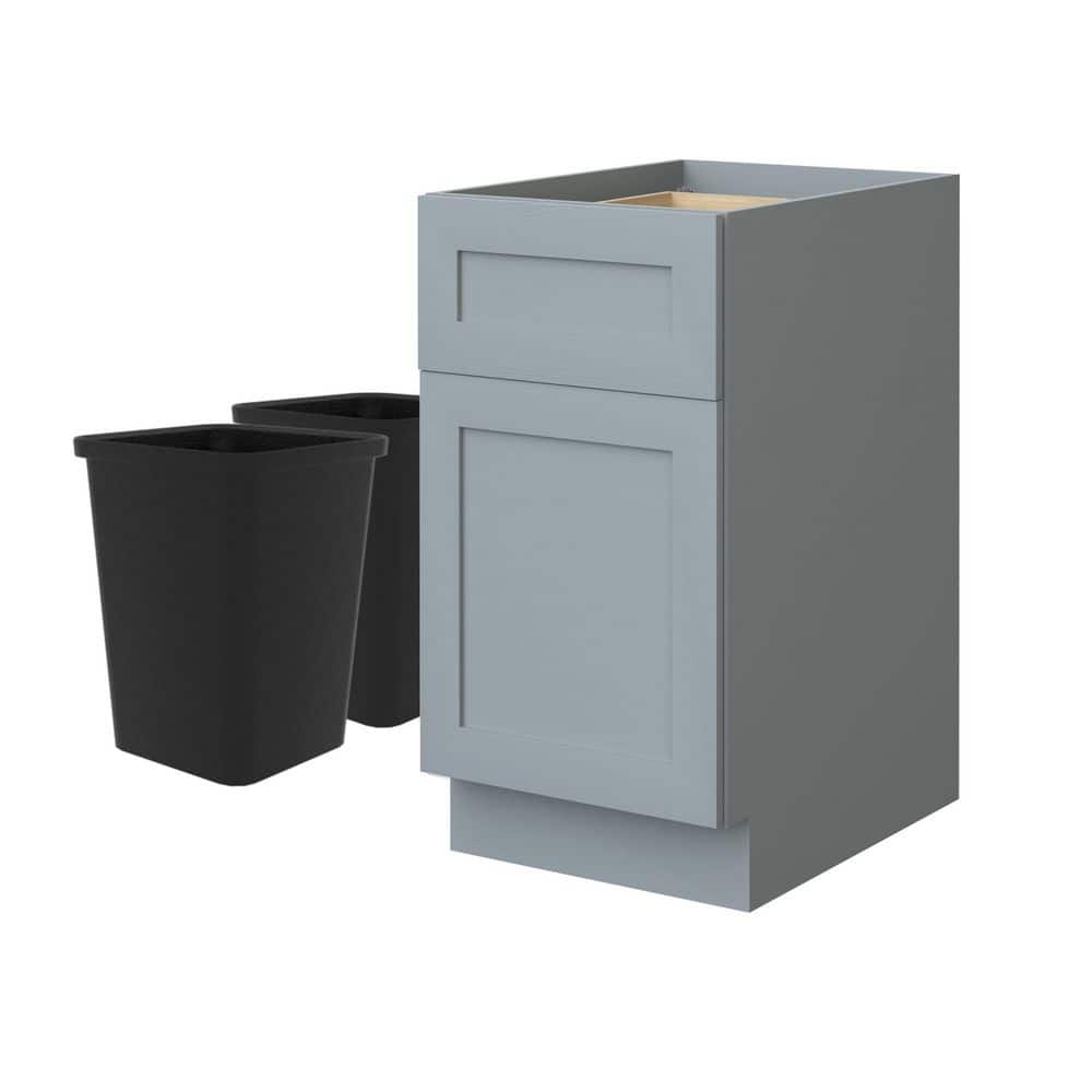 18 in. W x 24 in. D x 34 in. H Ready to Assemble Floor Base Kitchen Cabinet in Gray with a Drawer and a Door price history on PriceWatchPro