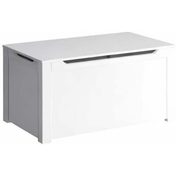 STURDIS Wooden Toy Box Stylish Spacious Storage for Home Organization, White