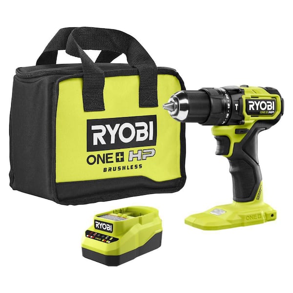 ONE+ HP 18V Brushless Cordless Compact 1/2 in. Hammer Drill/Driver Kit with 1.5 Ah Battery and Charger