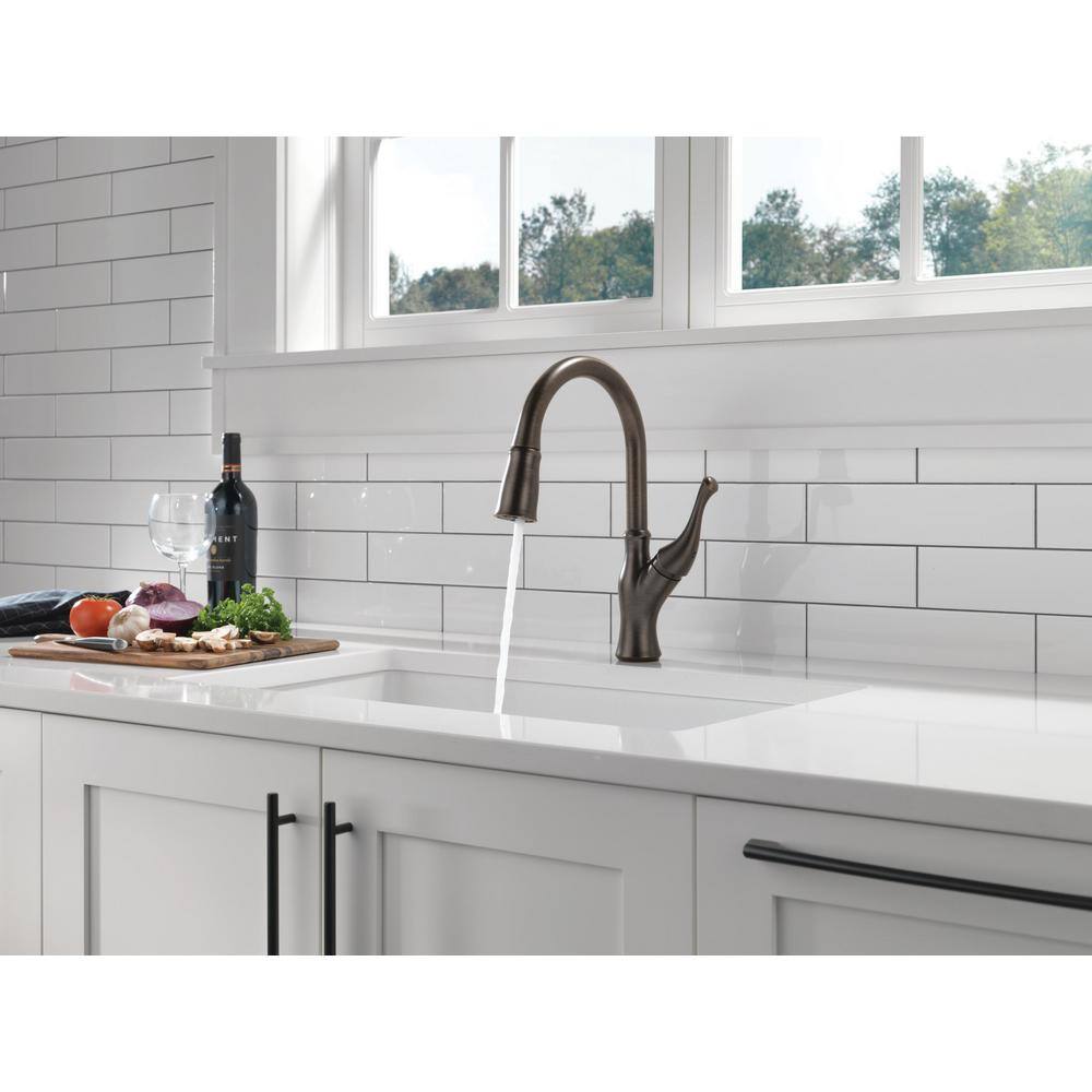 Venetian Bronze Single Handle Pull Down Kitchen Faucet with Spray